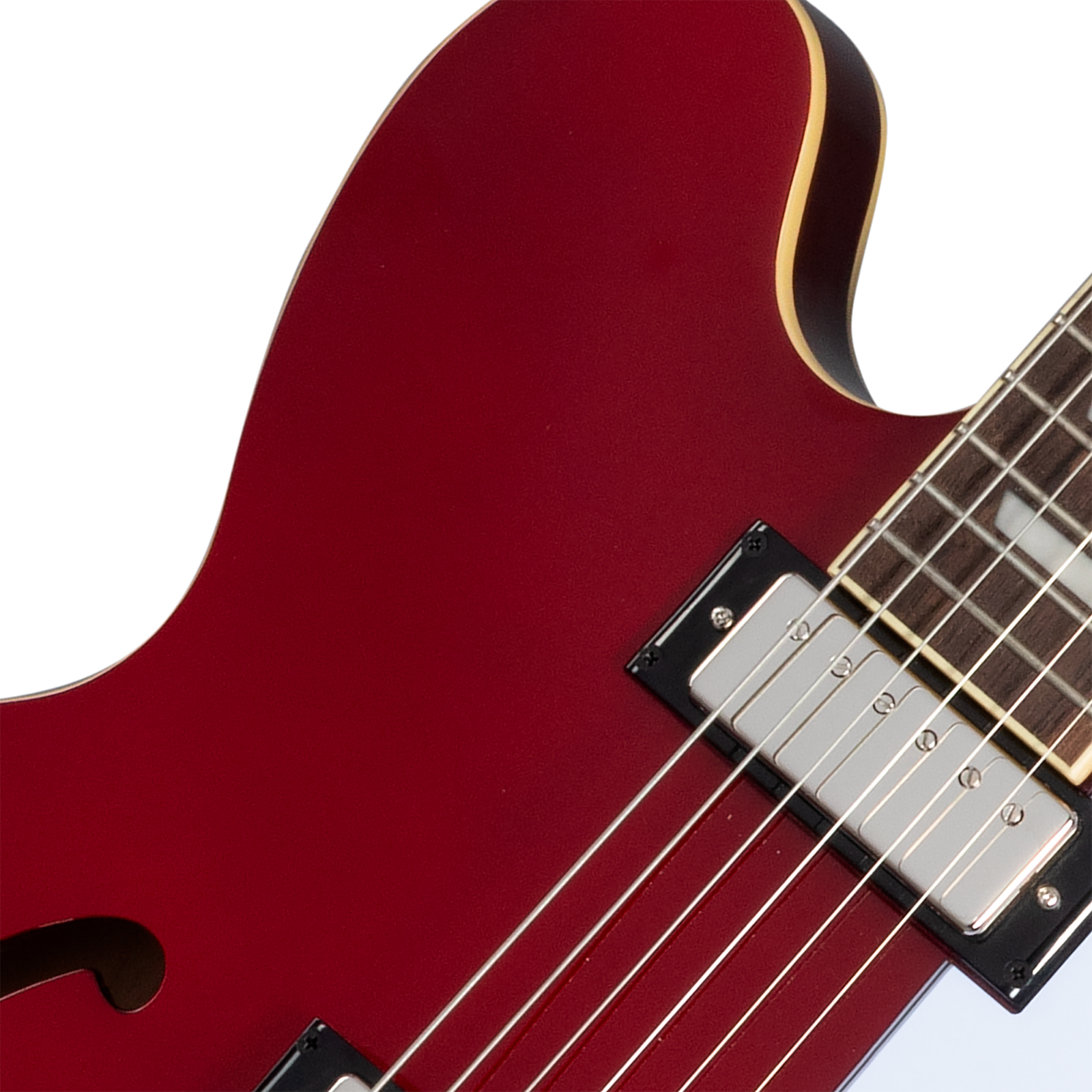 Epiphone Riviera Original Archtop 2mh Ht Rw - Sparkling Burgundy Top - Guitare Électrique 1/2 Caisse - Variation 2