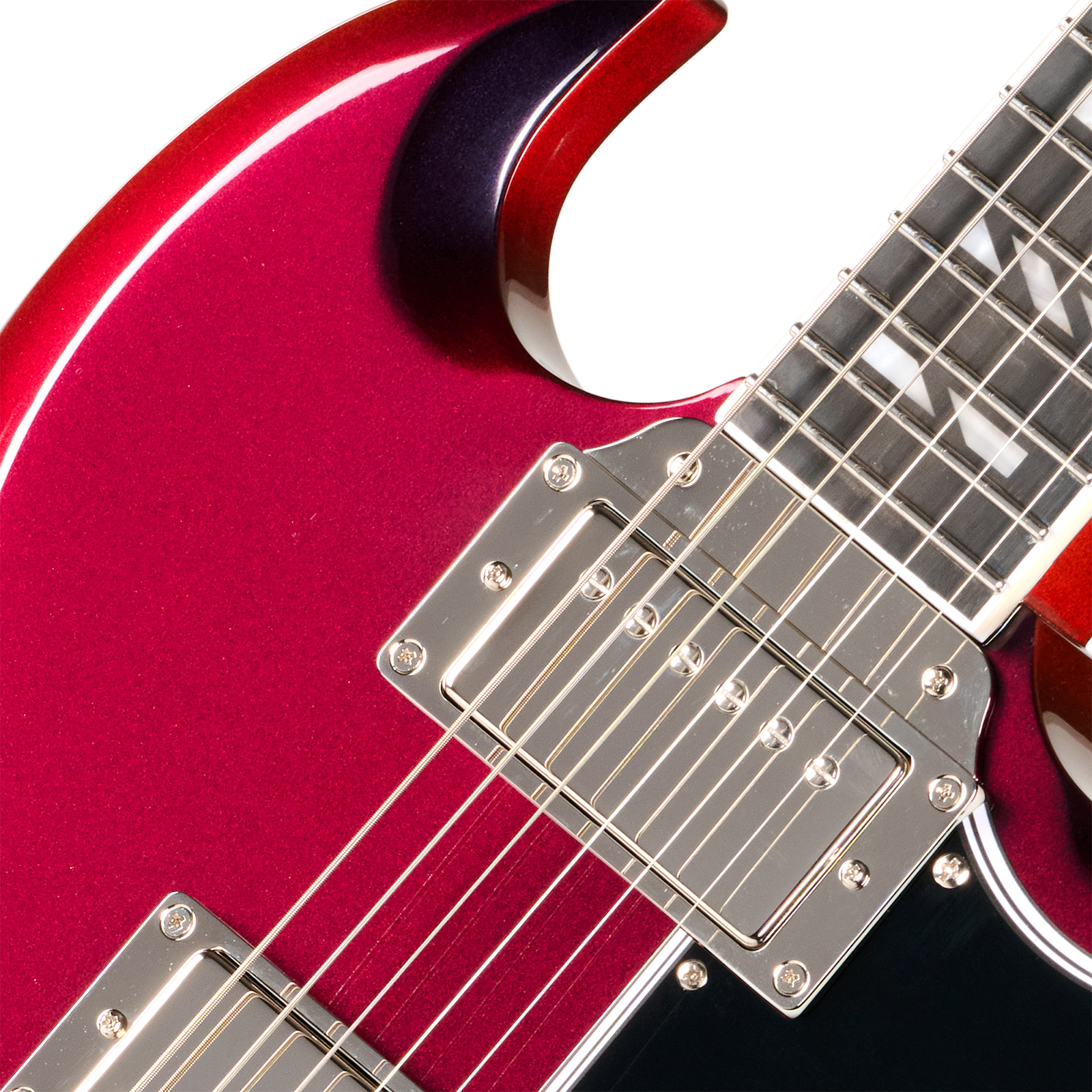 Epiphone Sg Custom Futura Ibg 2h Ht Rw - Midnight Ember Shift - Guitare Électrique Double Cut - Variation 3