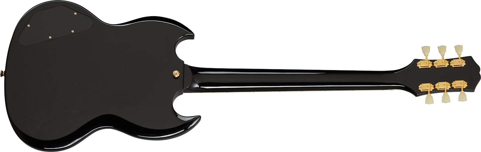 Epiphone Sg Custom 2h Ht Eb - Ebony - Guitare Électrique Double Cut - Variation 2