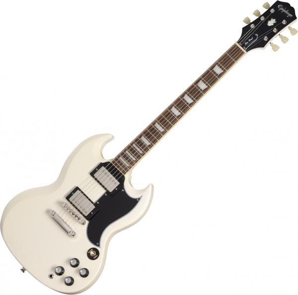 Solidbody e-gitarre Epiphone 1961 Les Paul SG Standard - Aged classic white