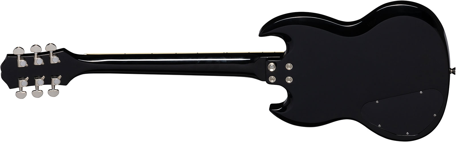 Epiphone Sg Power Players 2h Ht Lau - Dark Matter Ebony - Guitare Électrique Double Cut - Variation 1