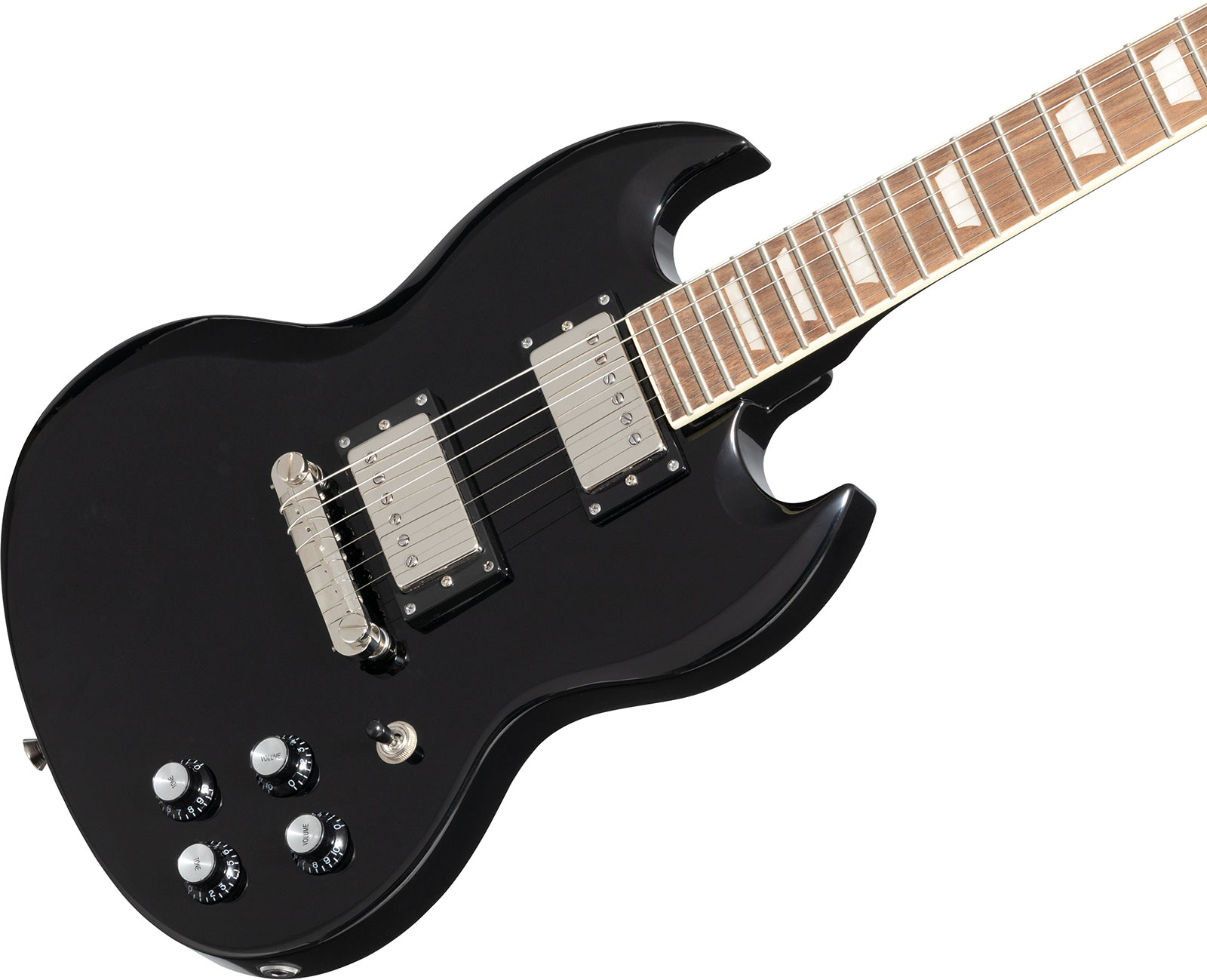 Epiphone Sg Power Players 2h Ht Lau - Dark Matter Ebony - Guitare Électrique Double Cut - Variation 3