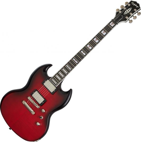 Guitare électrique solid body Epiphone Modern Prophecy SG - Red Tiger Aged 