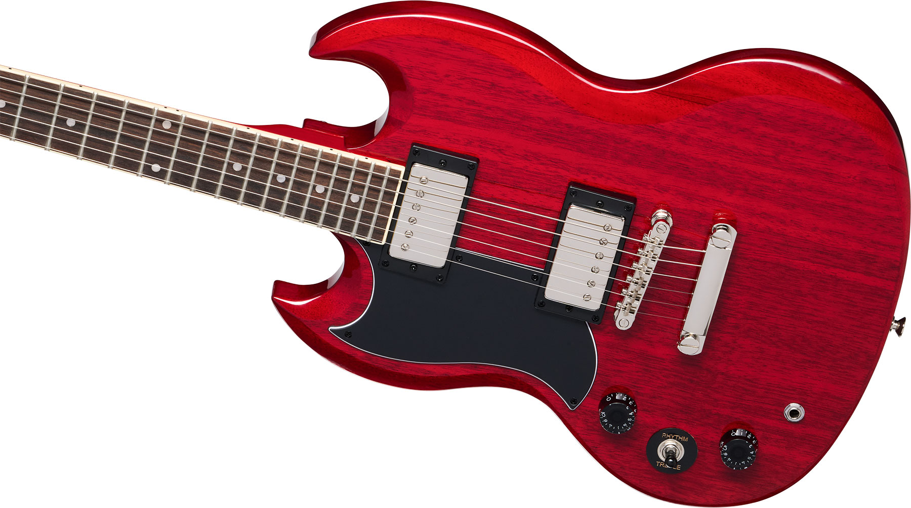 Epiphone Sg Tribute Lh Inspired By / Modern Gaucher 2h Ht Lau - Cherry - Guitare Électrique Double Cut - Variation 3