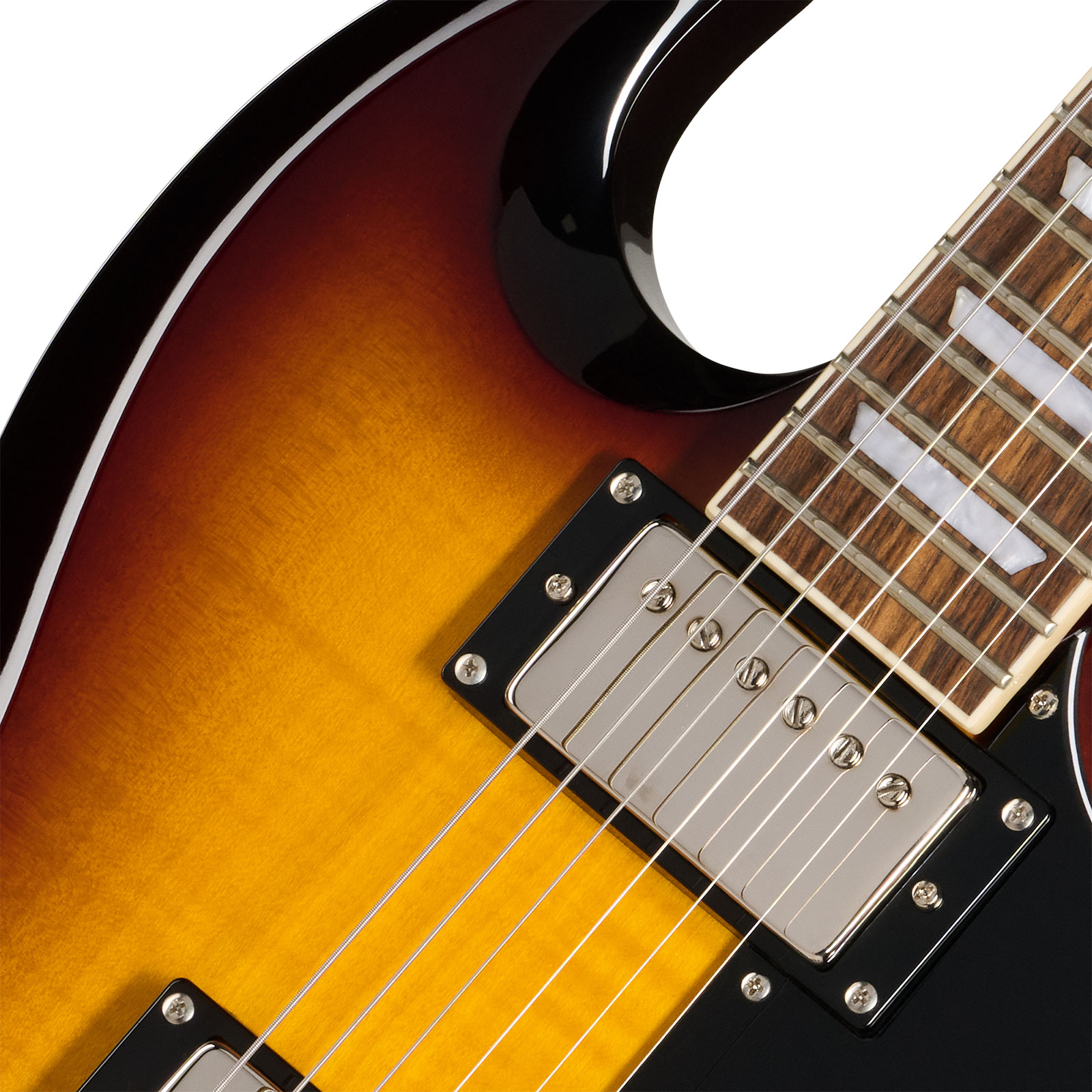 Epiphone Sg Tribute Plus Lh Gaucher Ibg 2h Ht Lau - Vintage Sunburst - Guitare Électrique Double Cut - Variation 2