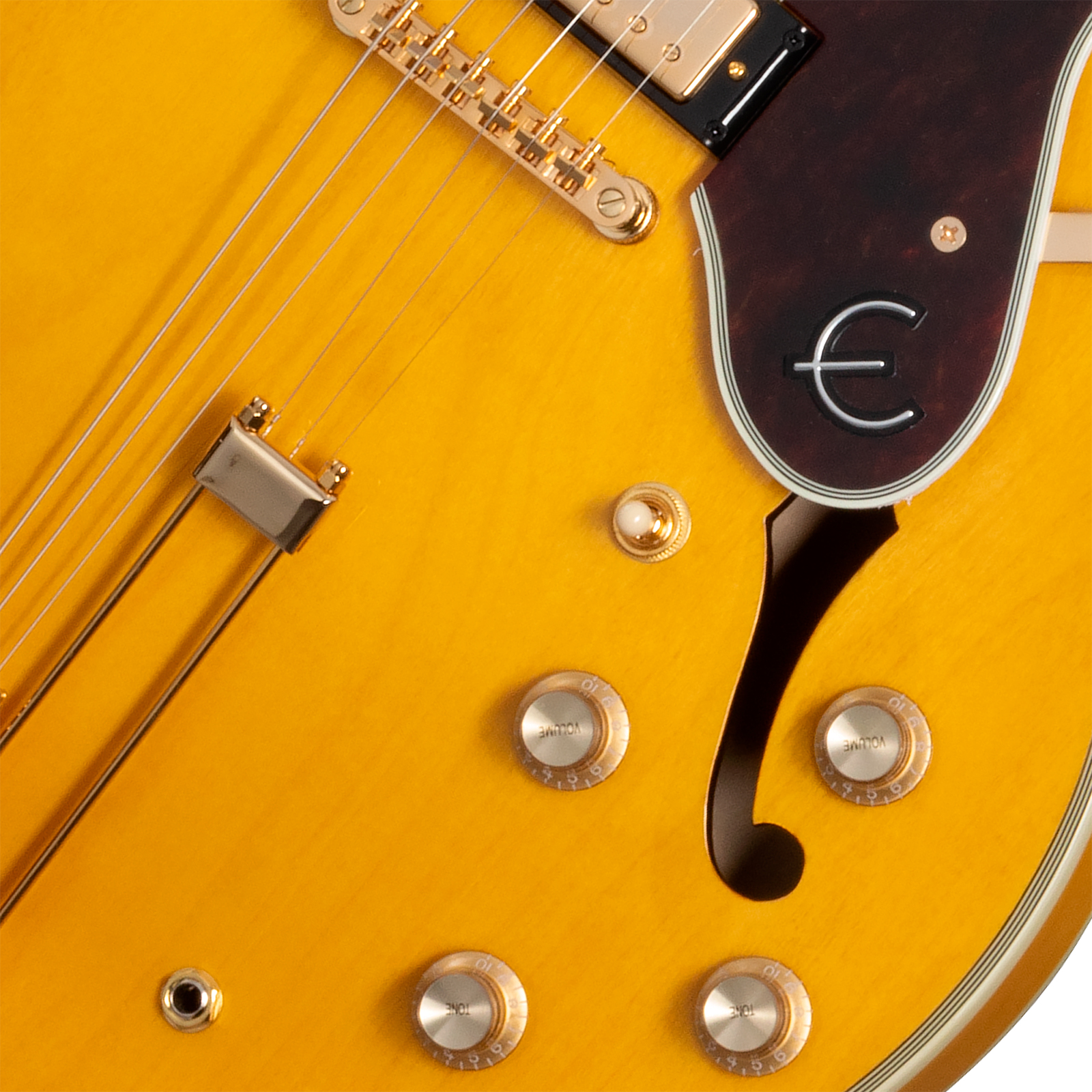 Epiphone Sheraton Lh Original Archtops Gaucher 2mh Ht Rw - Natural - Guitare Électrique 1/2 Caisse - Variation 3