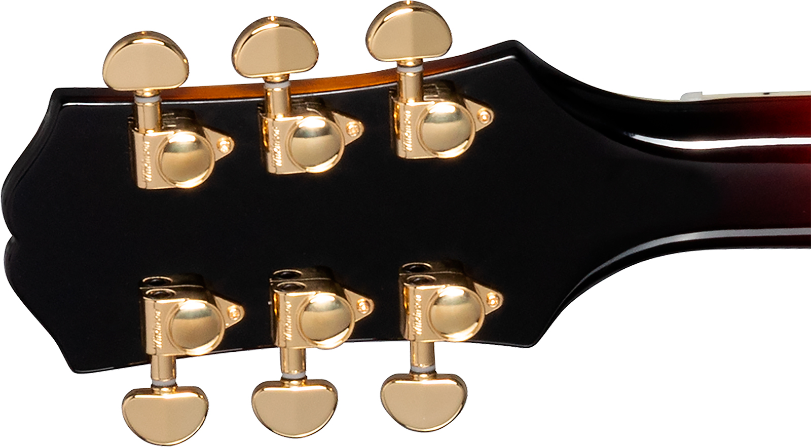 Epiphone Sheraton Lh Original Archtops Gaucher 2mh Ht Rw - Vintage Sunburst - Guitare Électrique 1/2 Caisse - Variation 5