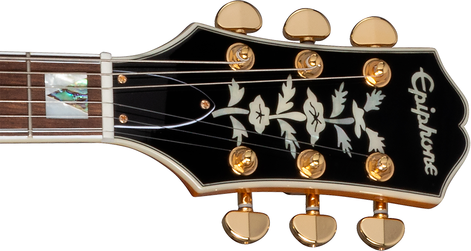 Epiphone Sheraton Original Archtop 2mh Ht Rw - Natural - Guitare Électrique 1/2 Caisse - Variation 4