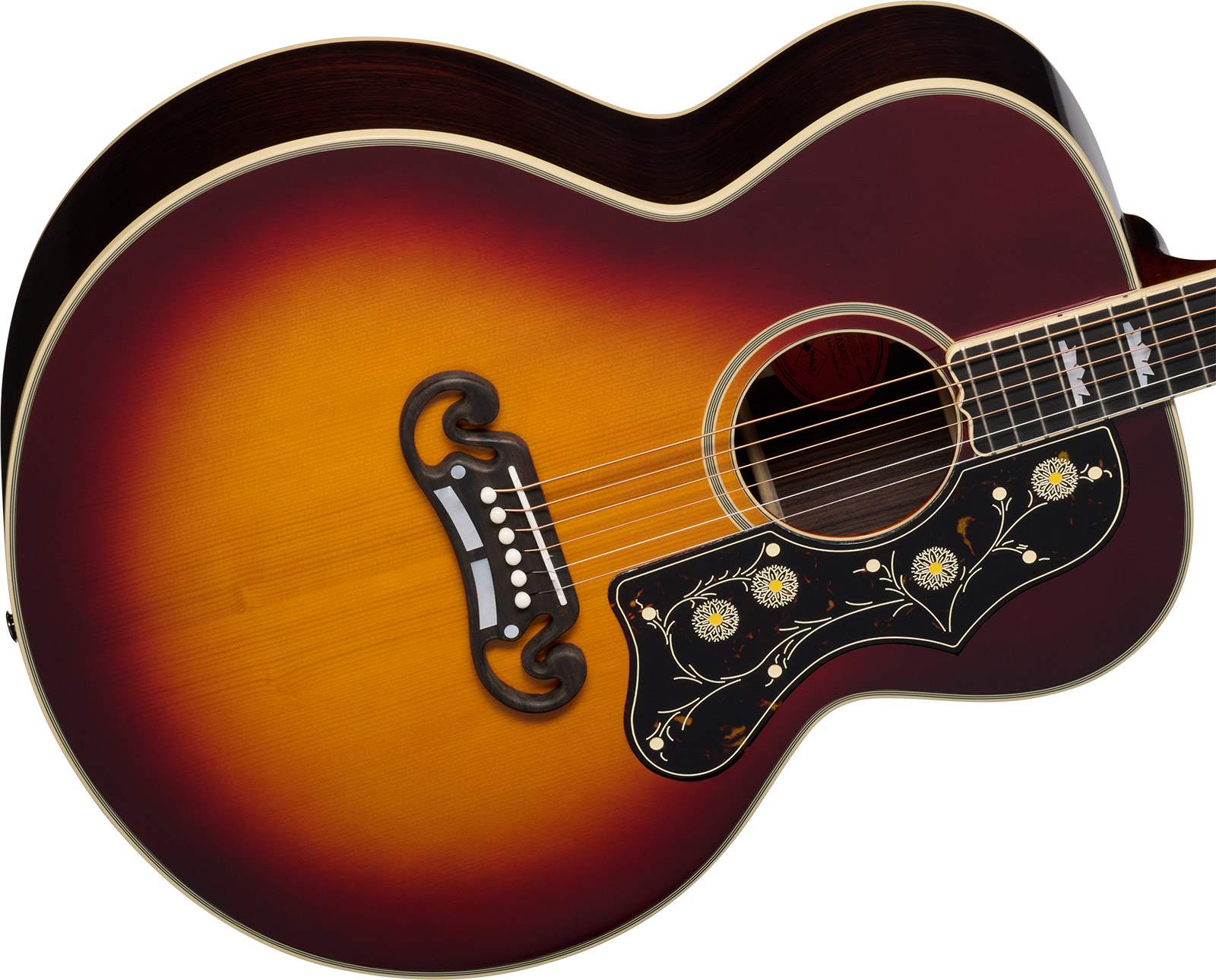 Epiphone Sj200 1957 Reissue Inspired By Gibson Jumbo Epicea Erable Rw - Antique Vintage Sunburst - Guitare Folk - Variation 2