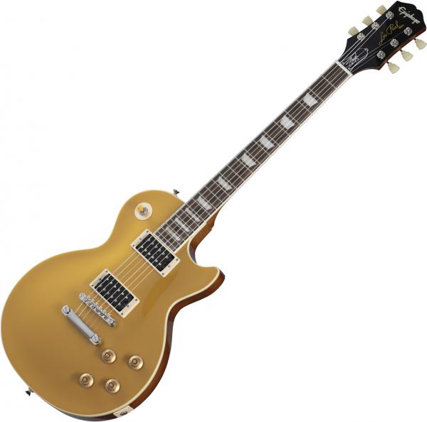 Guitare électrique solid body Epiphone Slash Victoria Les Paul Standard Goldtop - gold