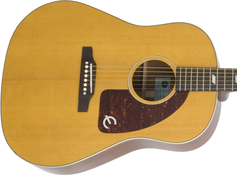 Epiphone Texan Usa Dreadnought Epicea Acajou Rw - Antique Natural - Guitare Electro Acoustique - Variation 1