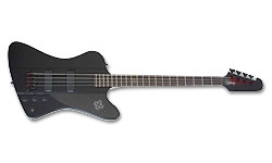 Epiphone Thunderbird-iv Goth Bh - Pitch Black - Basse Électrique Solid Body - Variation 1