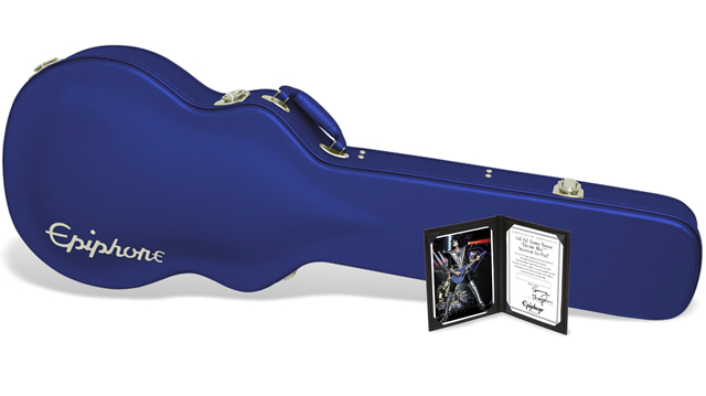 Epiphone Tommy Thayer Les Paul Electric Blue Outfit Signature 2h Ht Lau - Blue - Guitare Électrique Single Cut - Variation 4