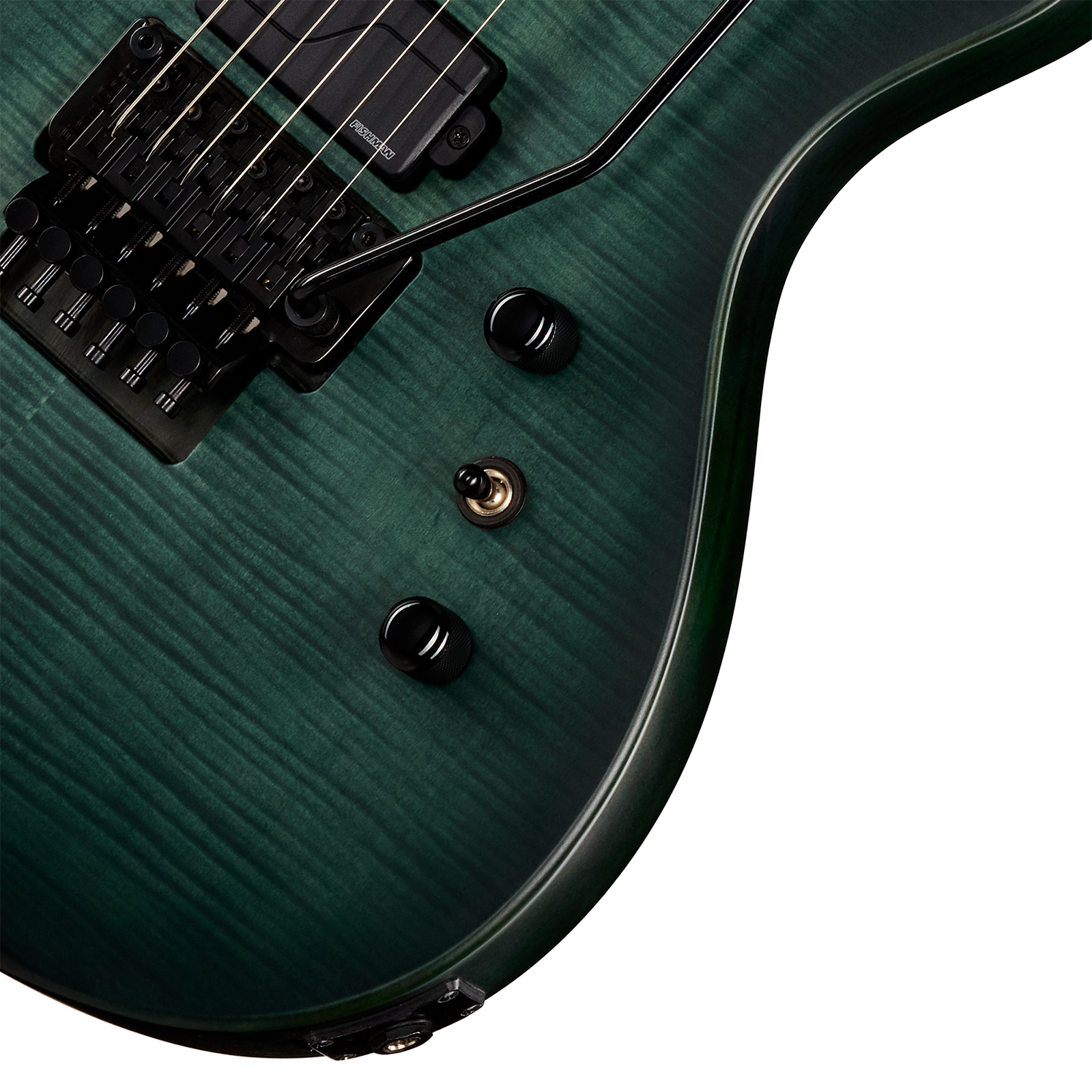 Epiphone Victory Prophecy Modern 2h Fishman Fluence Ht Eb - Aqua Smoke Satin - Guitare Électrique Forme Str - Variation 3