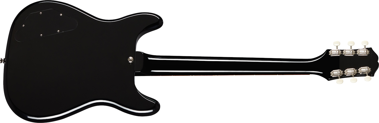 Epiphone Wilshire P-90 2s Ht Lau - Ebony - Guitare Électrique RÉtro Rock - Variation 1