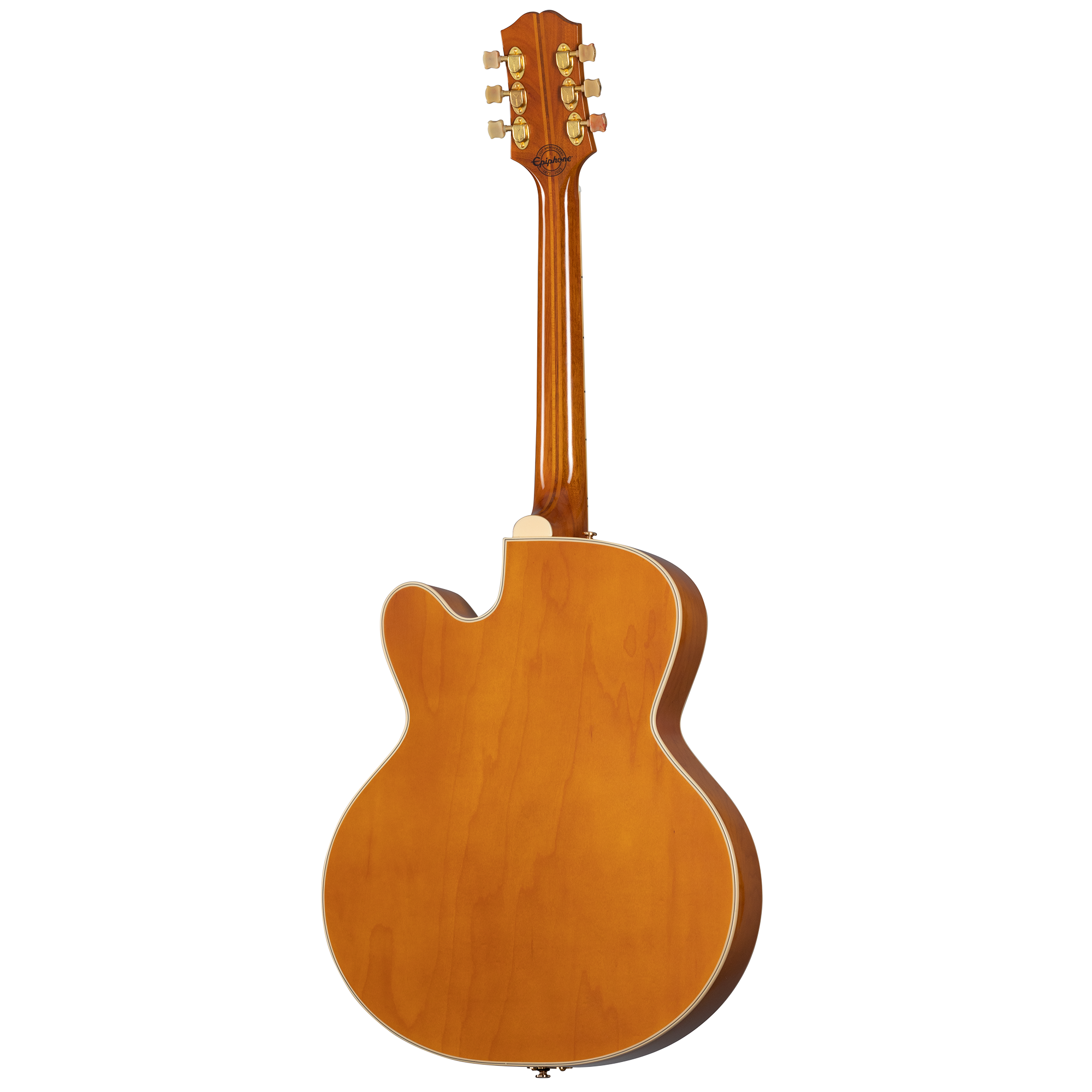 Epiphone Zephyr Deluxe Regent 150th Anniversary 2mh Ht Lau - Aged Antique Natural - Guitare Électrique 1/2 Caisse - Variation 3