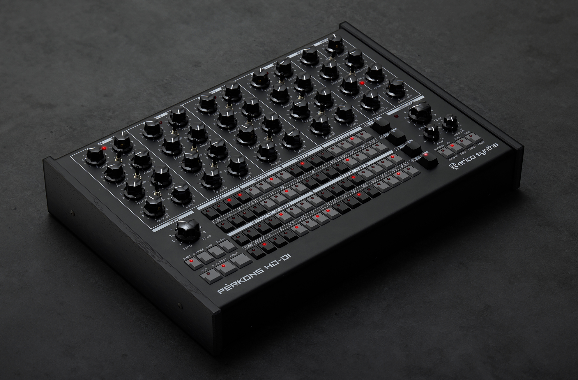 Erica Synths Perkons Hd-01 Black - Boite À Rythme - Variation 2