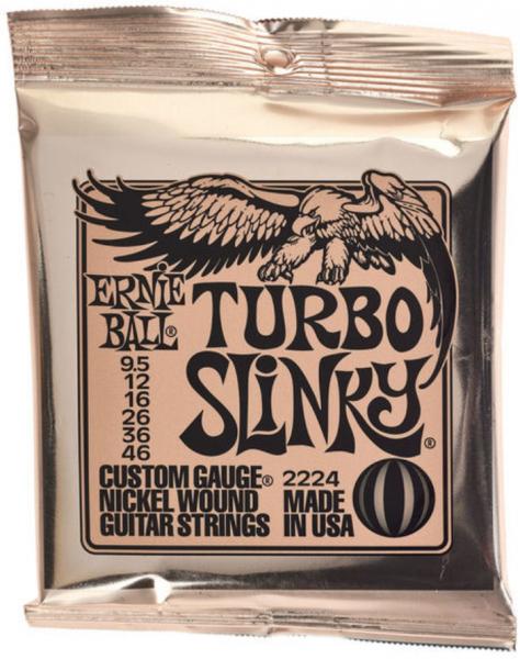 再入荷】 アーニーボール ERNIE BALL 2224 Turbo Slinky Nickel Wound Electric Guitar  Strings 095-46 Gauge エレキギター弦 ×3セット