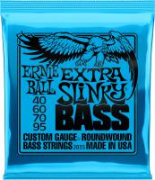 P02835 Electric Bass 4-String Set Extra Slinky Nickel Wound Strings 40-95 - jeu de 4 cordes