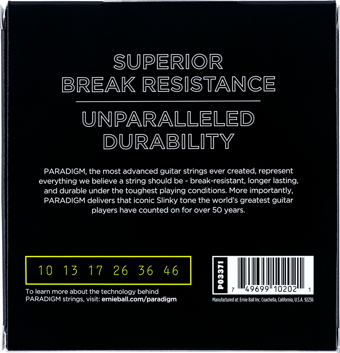 Ernie Ball Electric (3x Set) 3371 Paradigm Slinky 10-46 - Cordes Guitare Électrique - Variation 2