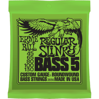 Cordes basse électrique Ernie ball Bass (5) 2836 Regular Slinky 45-130 - jeu de 5 cordes