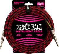 Braided Instrument Cable Straight/Straight 18ft - Red Black