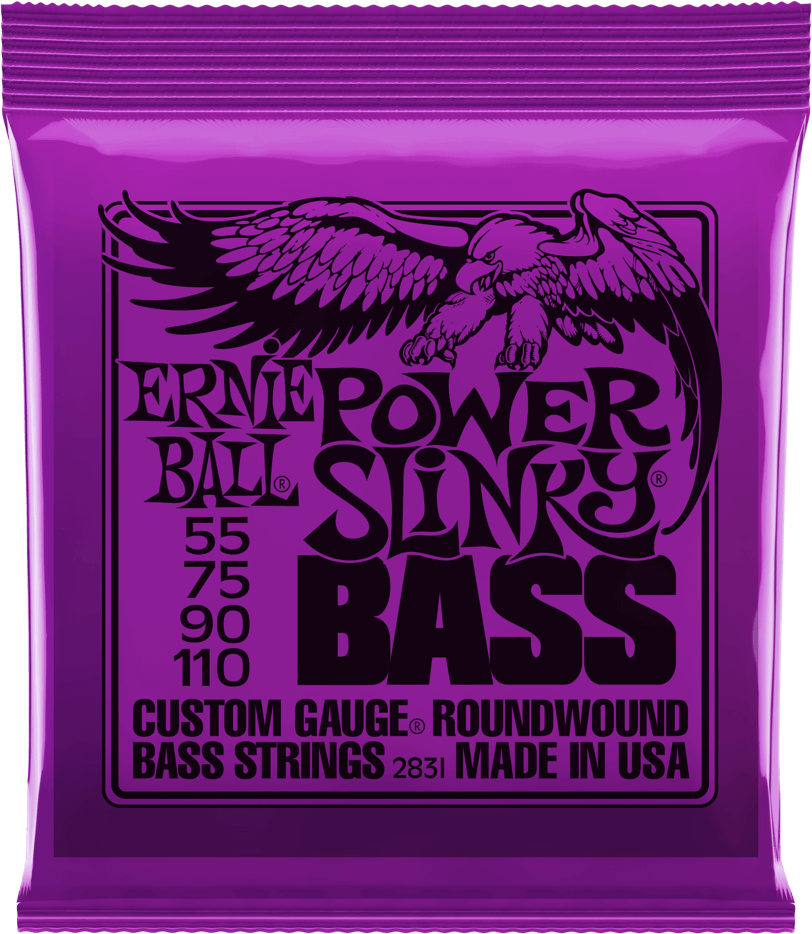 Ernie Ball Jeu De 4 Cordes Bass (4) 2831 Slinky Nickel Wound 55-110 - Cordes Basse Électrique - Main picture