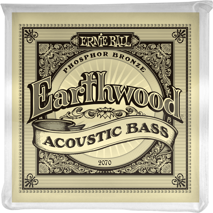 Ernie Ball Jeu De 4 Cordes Bass Acoustic (4) 2070 Earthwood Phosphore Bronze 45-95 - Cordes Basse Acoustique - Main picture