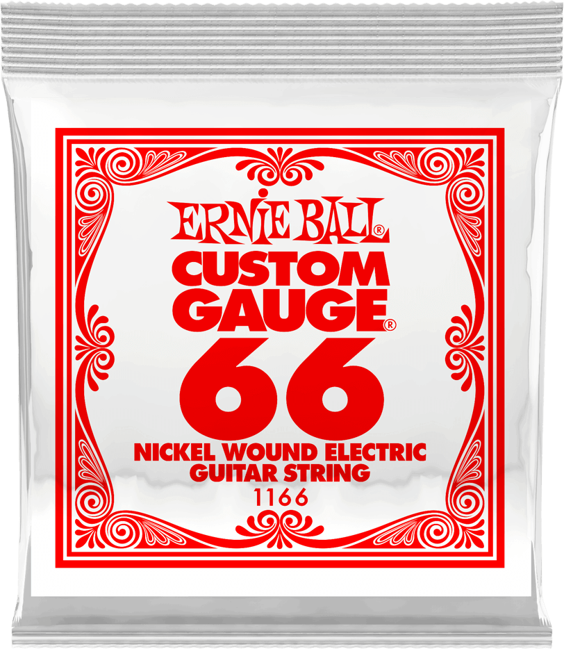 Ernie Ball Corde Au DÉtail Electric (1) 1166 Slinky Nickel Wound 66 - Cordes Guitare Électrique - Main picture