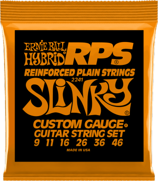 Ernie Ball Jeu De 6 Cordes Electric (6) 2241 Rps Hybrid Slinky Custom Gauge 9-46 - Cordes Guitare Électrique - Main picture