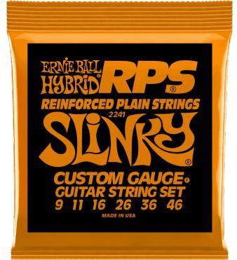 Cordes guitare électrique Ernie ball Electric (6) 2241 RPS Hybrid Slinky 9-46 - Jeu de 6 cordes
