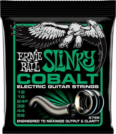 Ernie Ball Jeu De 6 Cordes Electric (6) 2726 Cobalt Not Even Slinky 12-56 - Cordes Guitare Électrique - Main picture