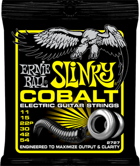 Ernie Ball Jeu De 6 Cordes Electric (6) 2727 Cobalt Beefy Slinky 11-54 - Cordes Guitare Électrique - Main picture