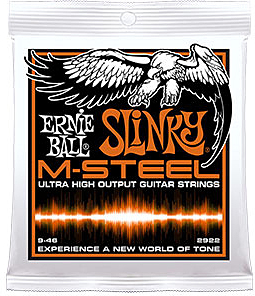 Ernie Ball Jeu De 6 Cordes Electric (6) 2922 Slinky M-steel High Output 9-46 - Cordes Guitare Électrique - Main picture
