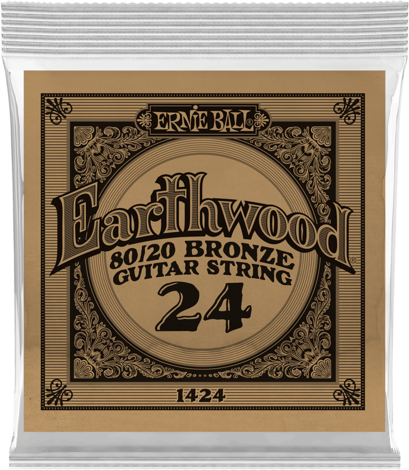 Ernie Ball Corde Au DÉtail Folk (1) Earthwood 80/20 Bronze 024 - Cordes Guitare Acoustique - Main picture