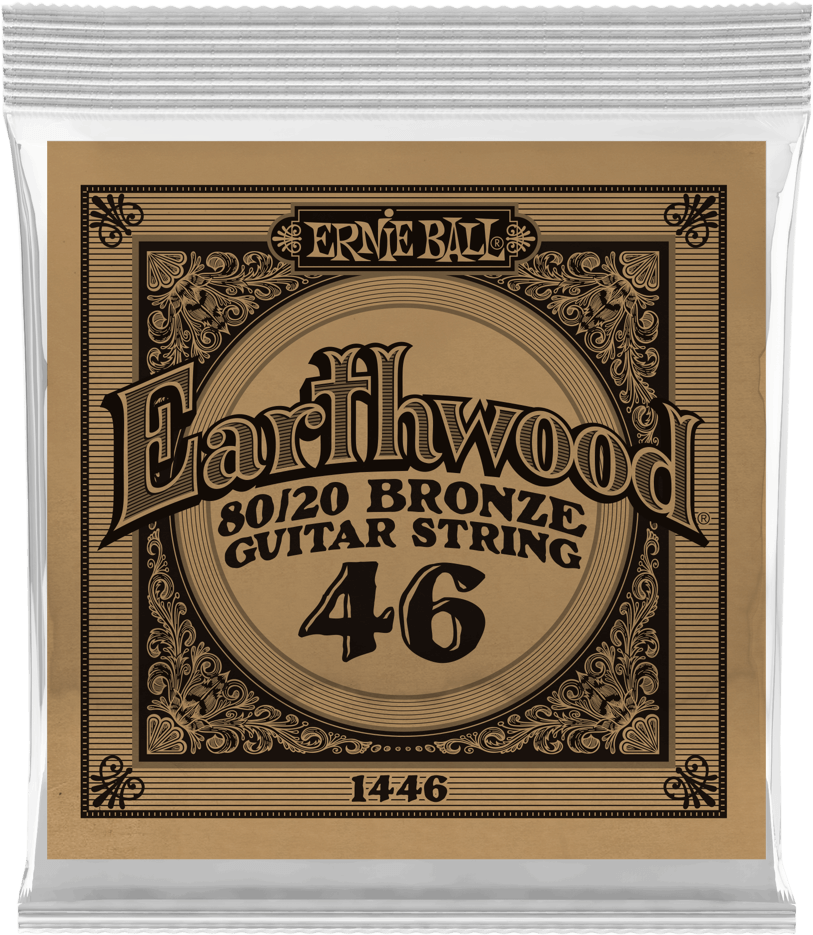 Ernie Ball Corde Au DÉtail Folk (1) Earthwood 80/20 Bronze 046 - Cordes Guitare Acoustique - Main picture