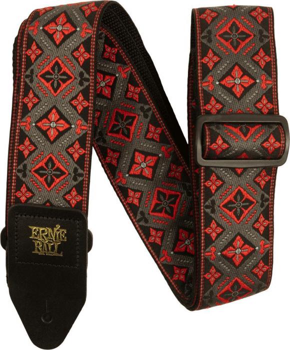 Sangle courroie Ernie ball Jacquard 2-inches Guitar Strap - Red King