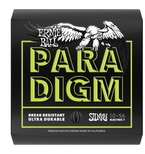 Cordes guitare électrique Ernie ball Electric (7) 2028 Paradigm Slinky 7-String 10-56 - Jeu de 7 cordes