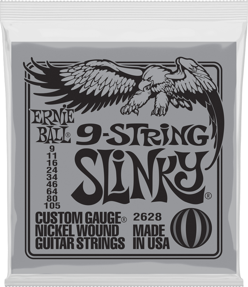 Ernie Ball P02628 Slinky Nickel Wound Electric Guitar 9c 9-105 - Cordes Guitare Électrique - Main picture