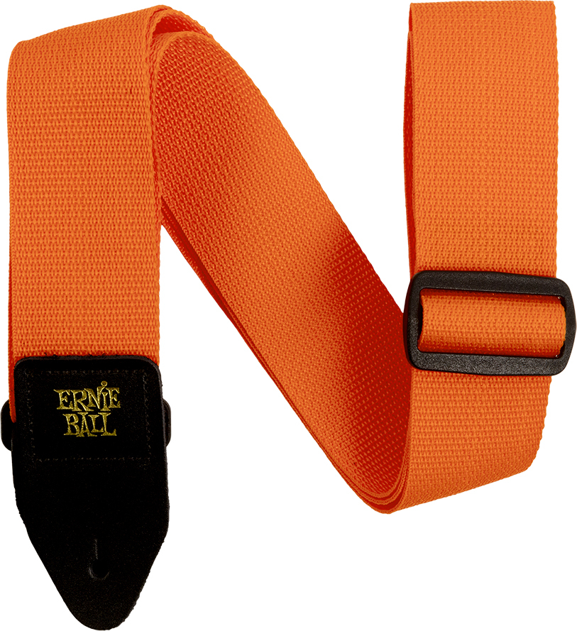 Ernie Ball Polypro 2.inc Guitar Strap Orange & Black - Sangle Courroie - Main picture