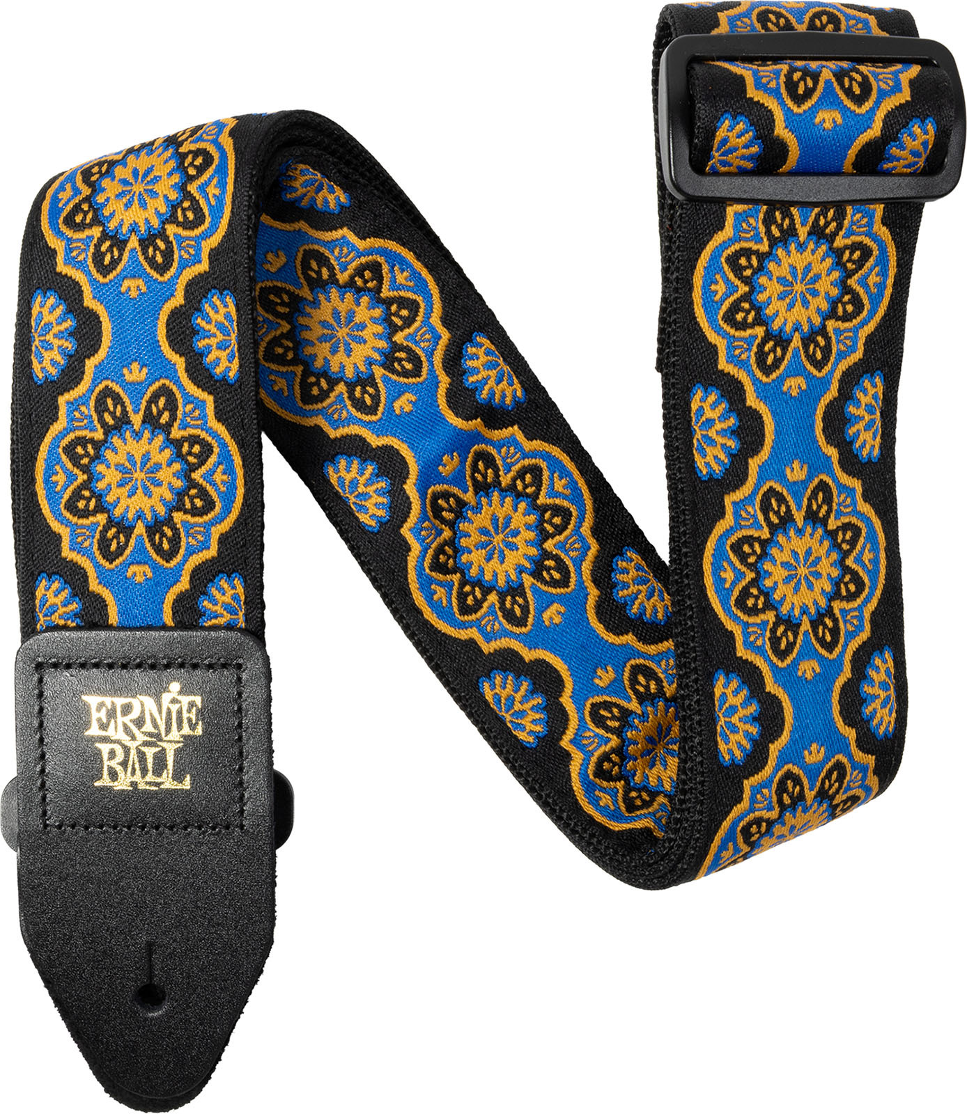 Ernie Ball Sangle Jacquard Kaleidoscope Blue - Sangle Courroie - Main picture