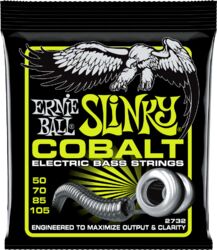 Cordes basse électrique Ernie ball Bass (4) 2732 Slinky Cobalt 50-105 - Jeu de 4 cordes