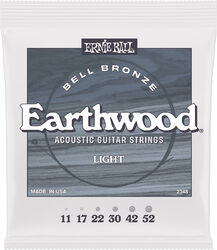 Cordes guitare électrique Ernie ball Earthwood bell bronze light 11-52 - Jeu de 6 cordes
