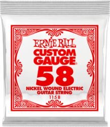 Cordes guitare électrique Ernie ball Electric (1) 1158 Slinky Nickel Wound 58 - Corde au détail
