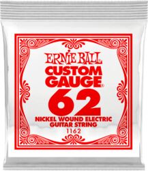 Cordes guitare électrique Ernie ball Electric (1) 1162 Slinky Nickel Wound 62 - Corde au détail