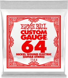 Cordes guitare électrique Ernie ball Electric (1) 1164 Slinky Nickel Wound 64 - Corde au détail