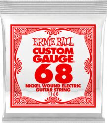 Cordes guitare électrique Ernie ball Electric (1) 1168 Slinky Nickel Wound 68 - Corde au détail