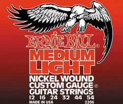 Electric (6) 2206 Nickel Wound Medium Light 12-54 - jeu de 6 cordes