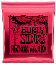 Cordes guitare électrique Ernie ball 2226 Burly Slinky 11-52 - Jeu de 6 cordes