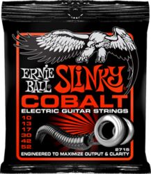 Cordes guitare électrique Ernie ball Electric (6) 2715 Cobalt STHB 10-52 - Jeu de 6 cordes